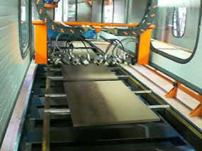 Horizontal painting system