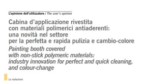 Cabina rivestita con materiali polimerici